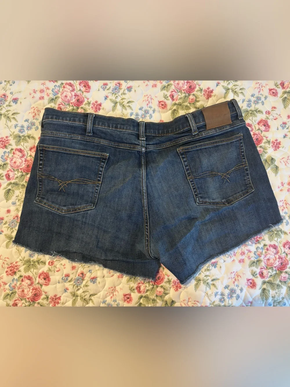 Cut off denim shorts
